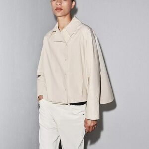 Zara Cream Cape Jacket